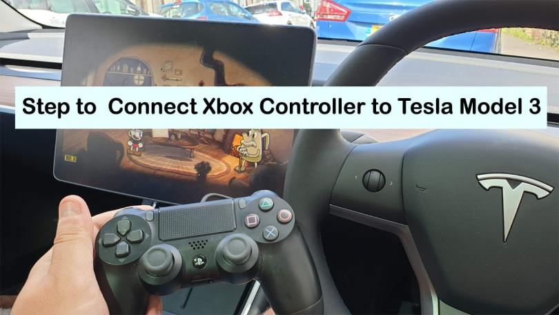 Connect Xbox Controller to Tesla Model 3